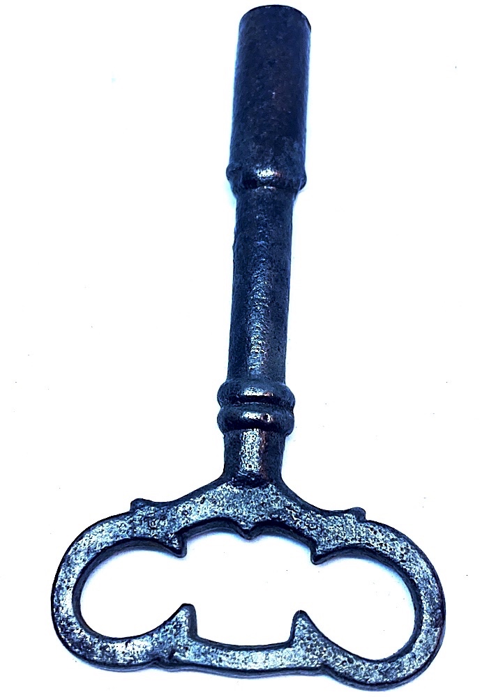 19th Century Steel Clock Key