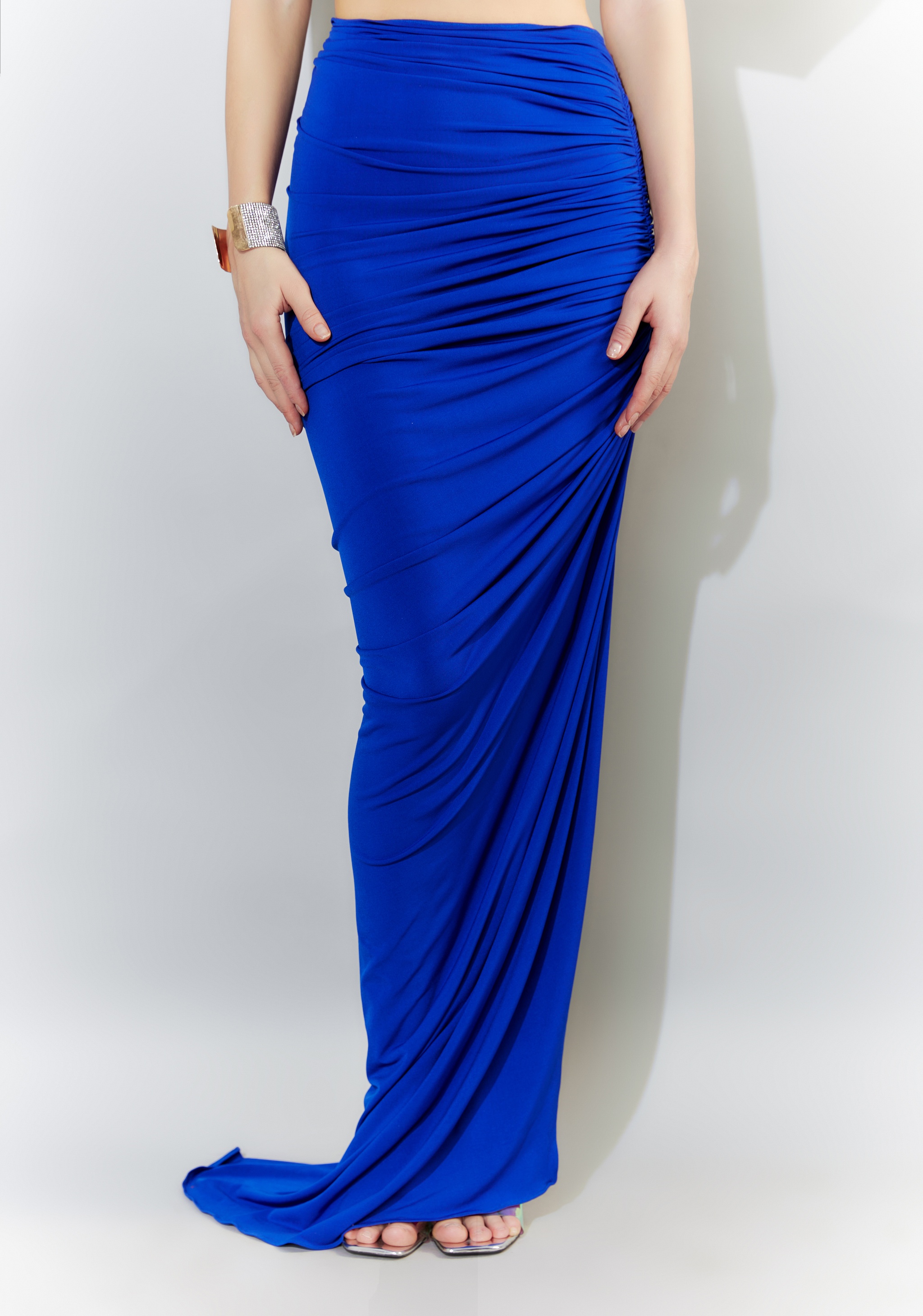 Electric Blue Two-Piece Gown