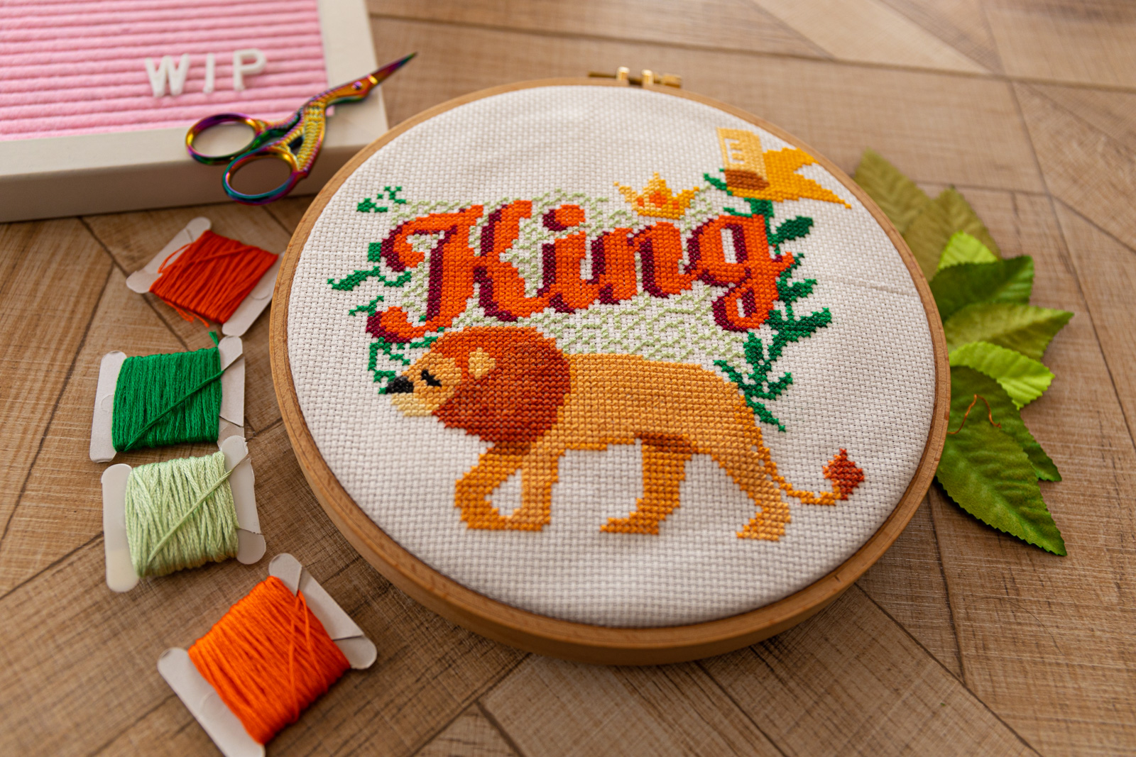 Long Live the King - Lion Cross Stitch Pattern