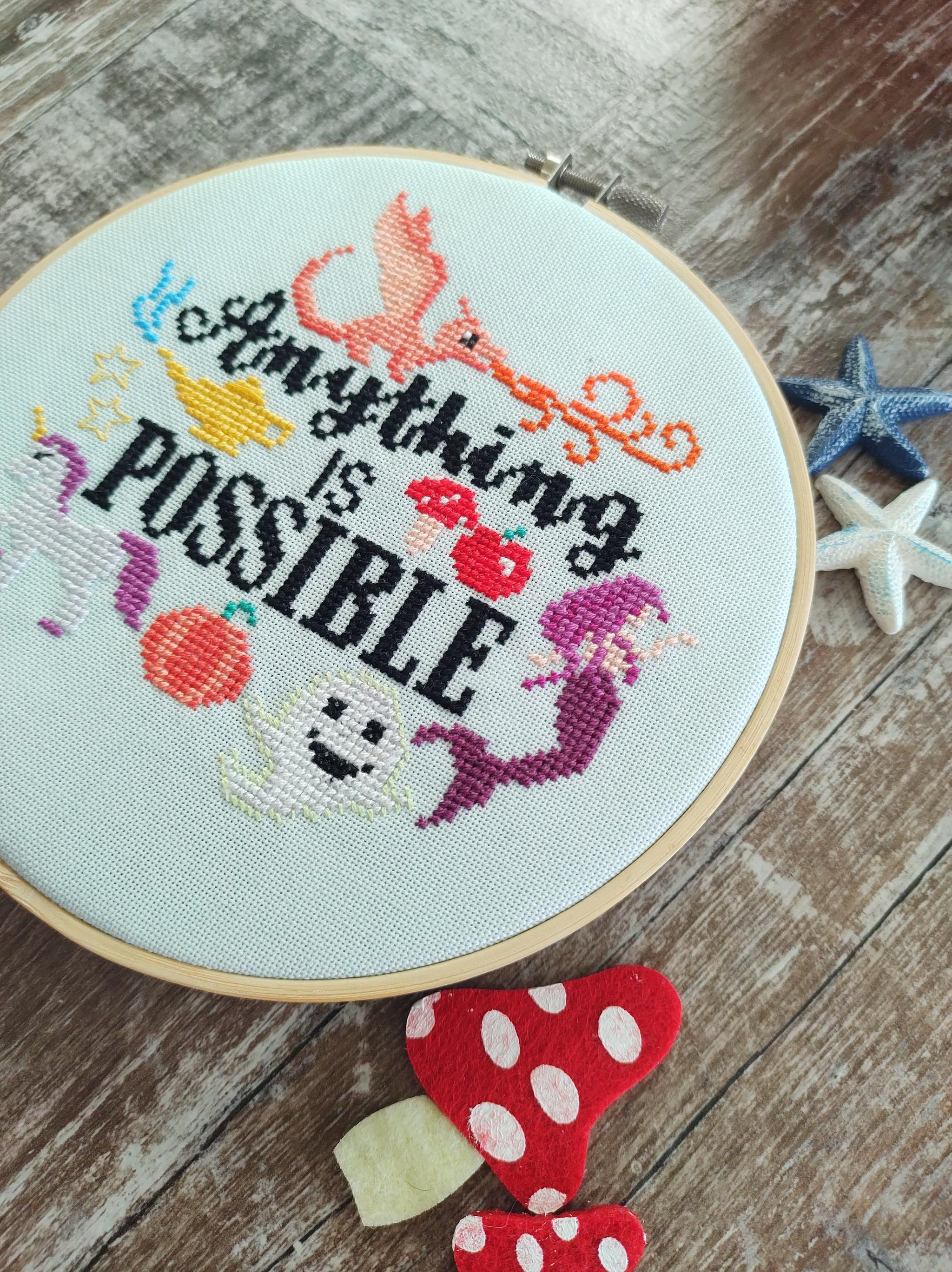 Anything is Possible - Cute Magical Cross Stitch Pattern