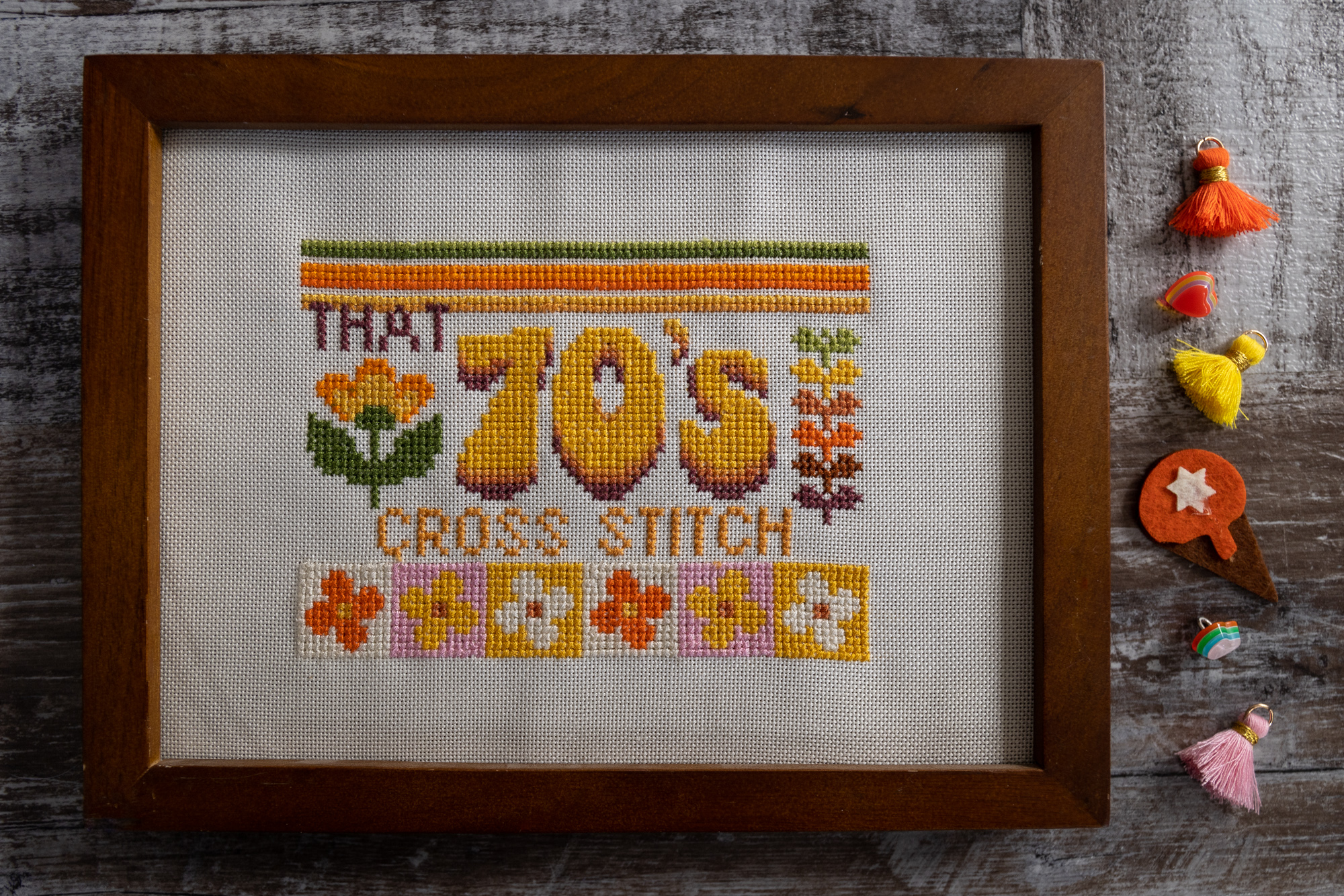 That 70s Cross Stitch - Modern (but Retro) Cross Stitch Pattern
