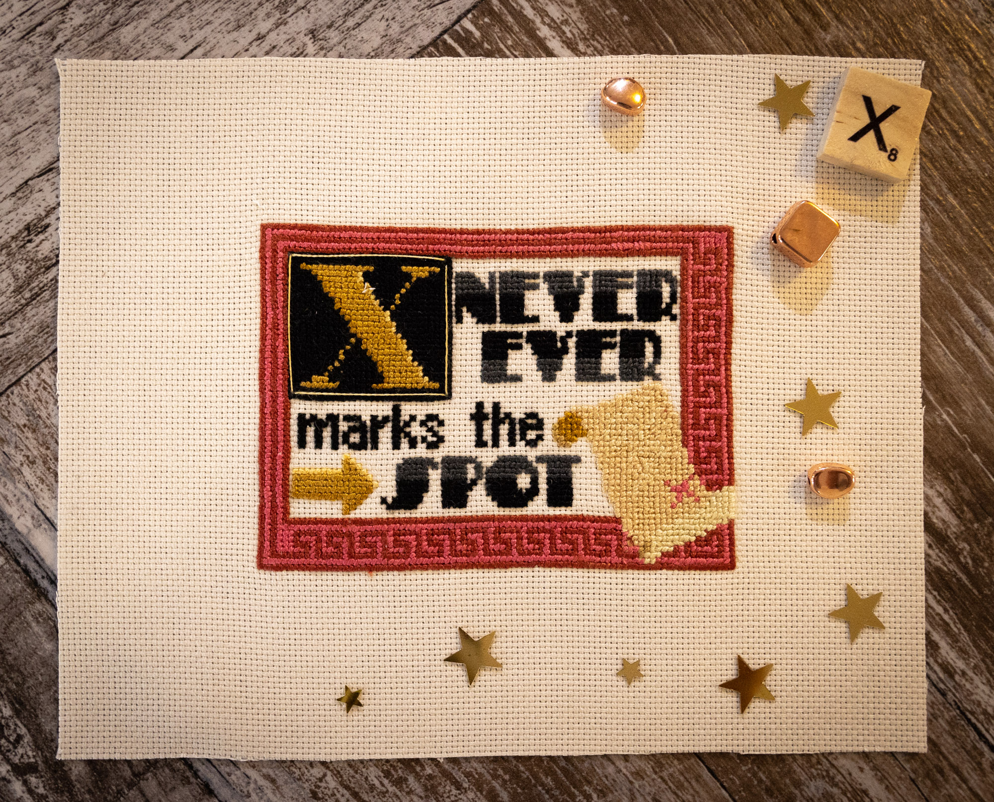 X Never Marks the Spot - Treasure Cross Stitch Pattern