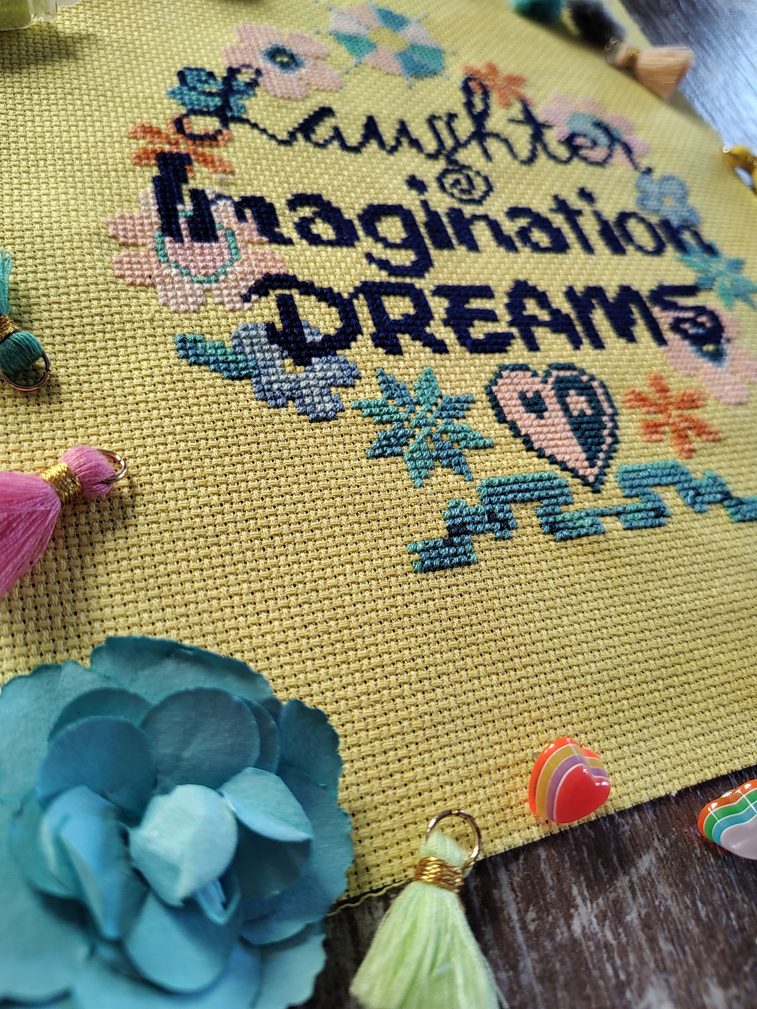Laughter Imagination Dreams - Cute Cross Stitch Pattern Walt Disney