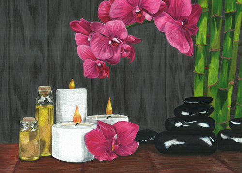 Tranquility Spa LE Reproduction Matted To 8x10