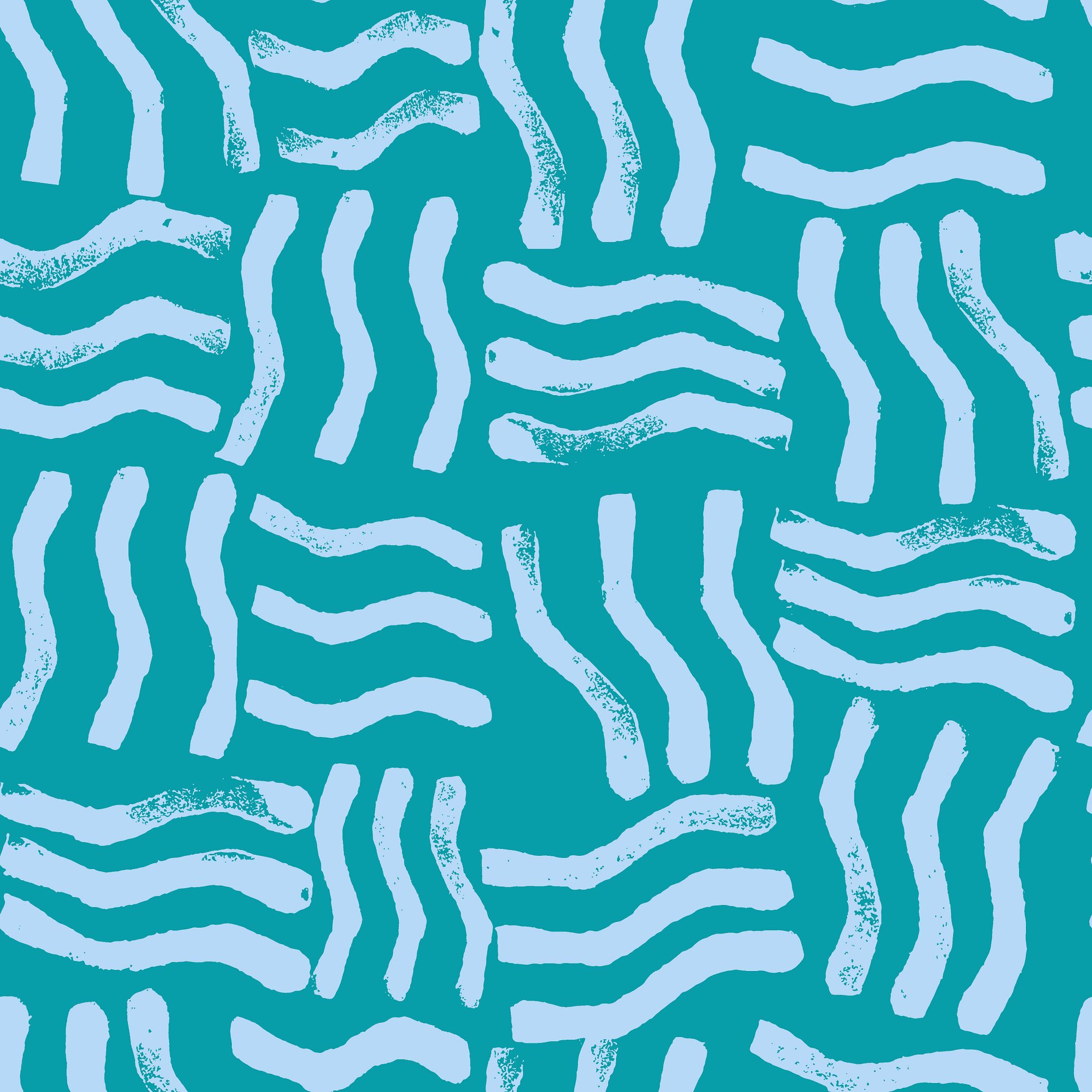 WAVY DAYS (teal) - Repeat Pattern File - Non-exclusive Licence