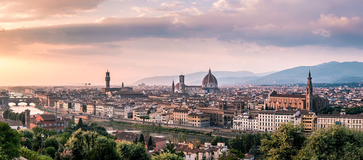Sunset In Florence