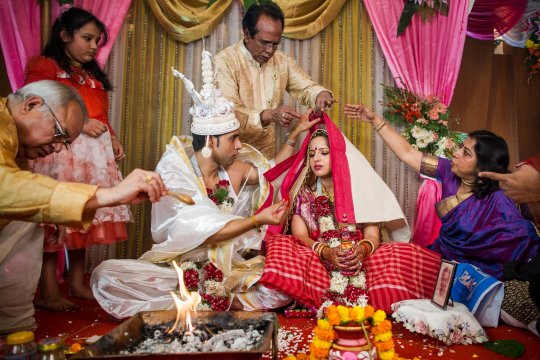 Mariage Bengali à Calcutta en Inde