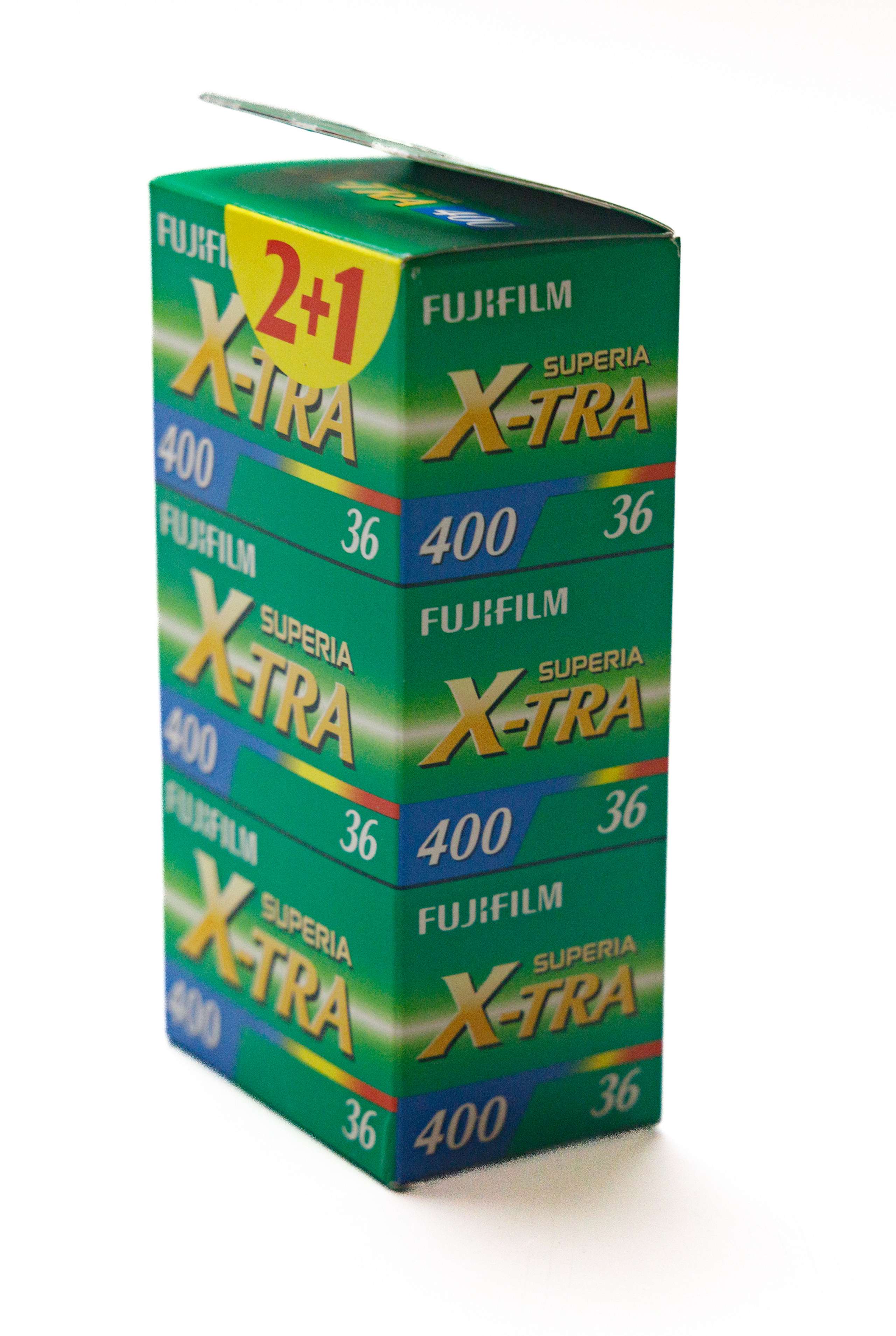 Box of 3x of Fujicolor X-tra 400 /36 unexposed vintage