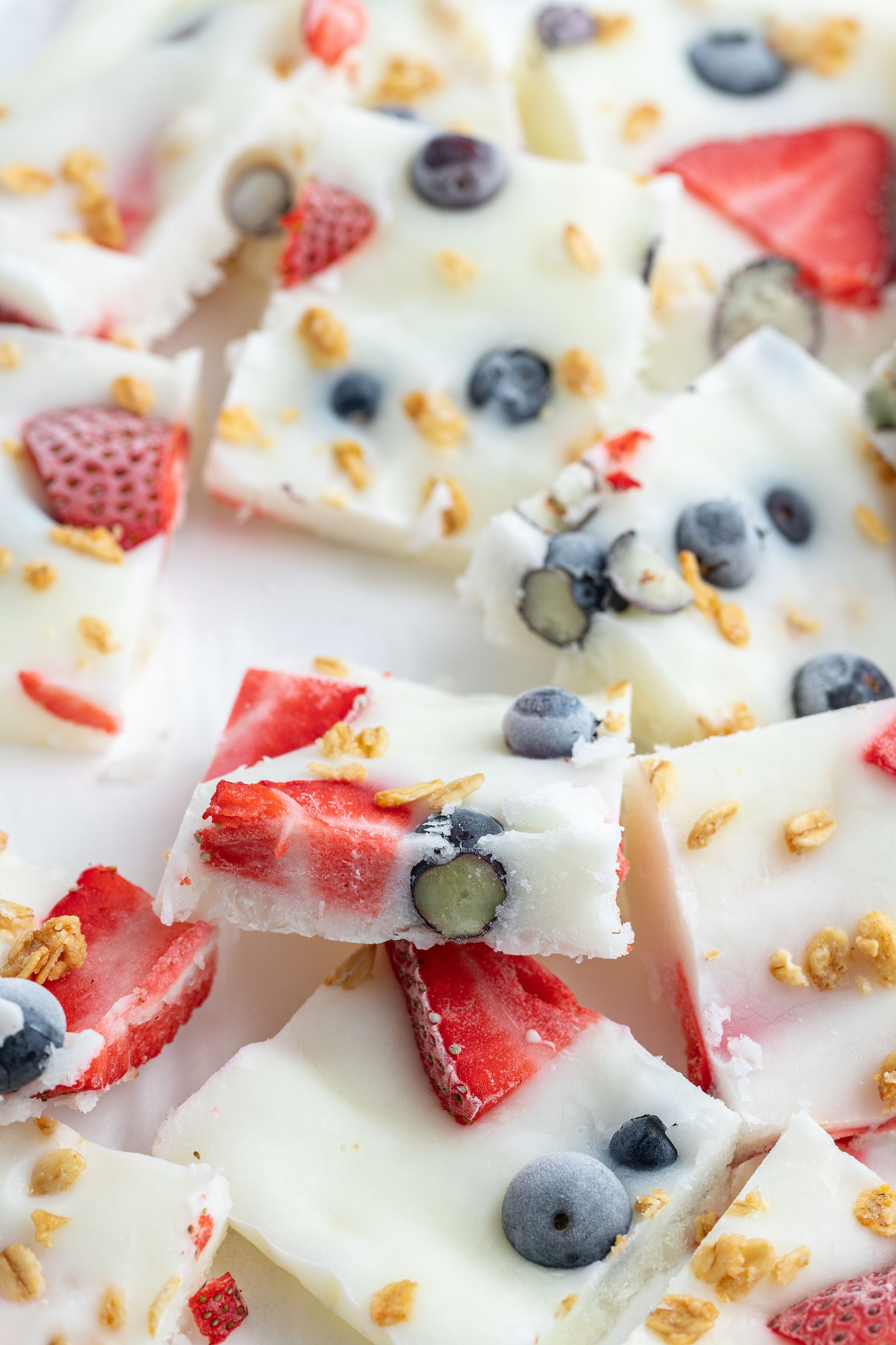 Exclusive: Frozen Yogurt Bark with Berries and Granola