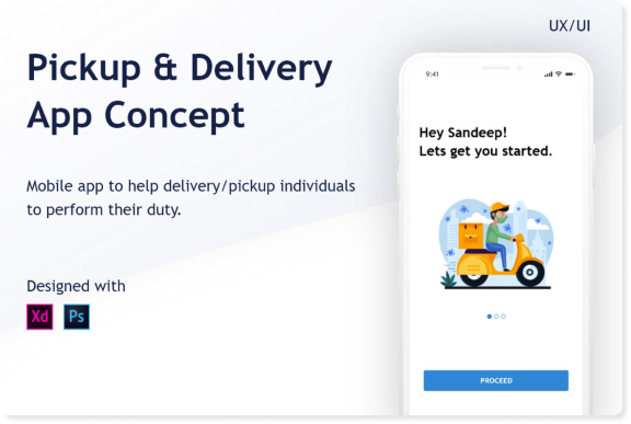 Pickup & Delivery App Concept