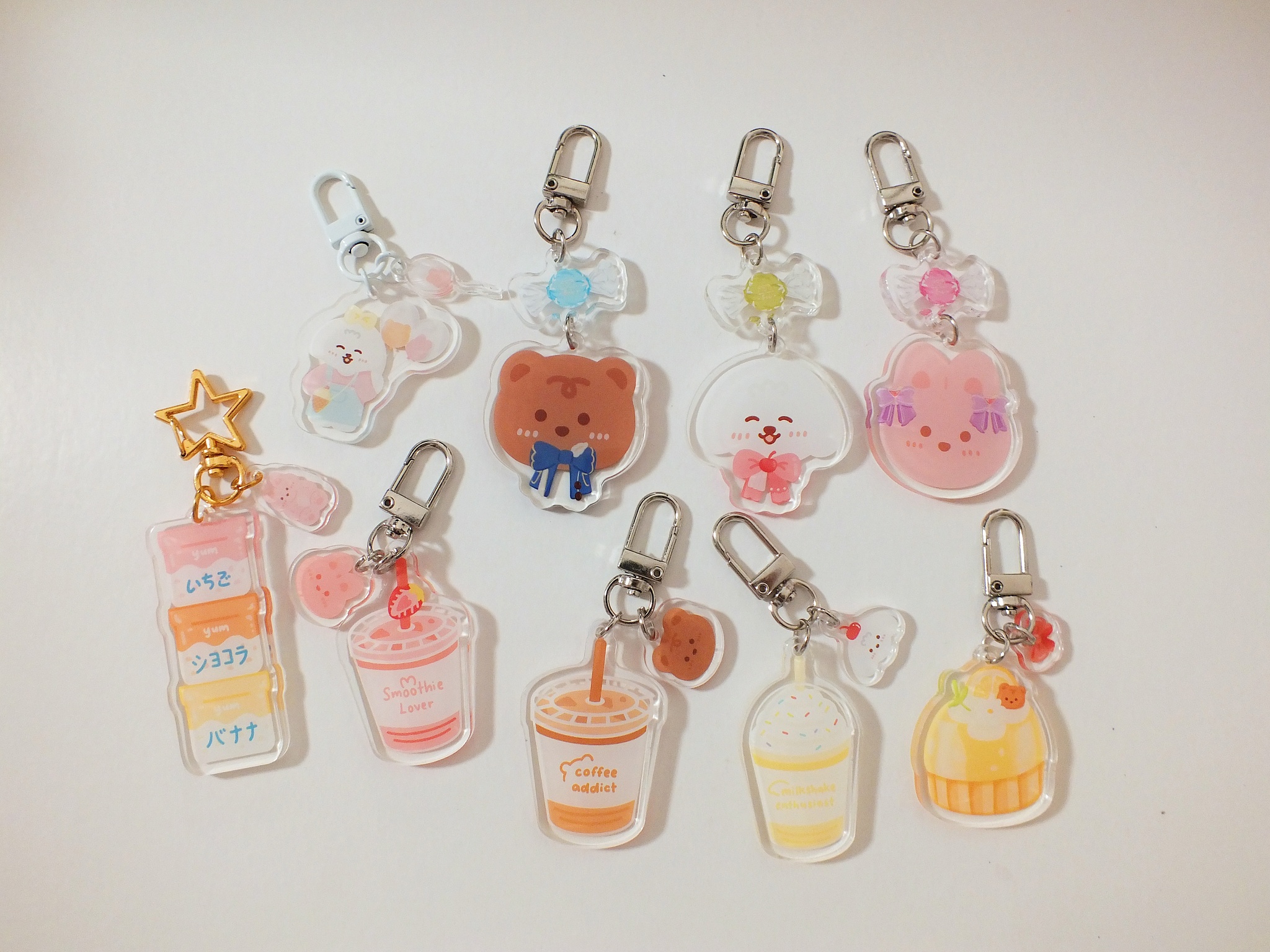 Mocha Candy Combination Acrylic Keychain