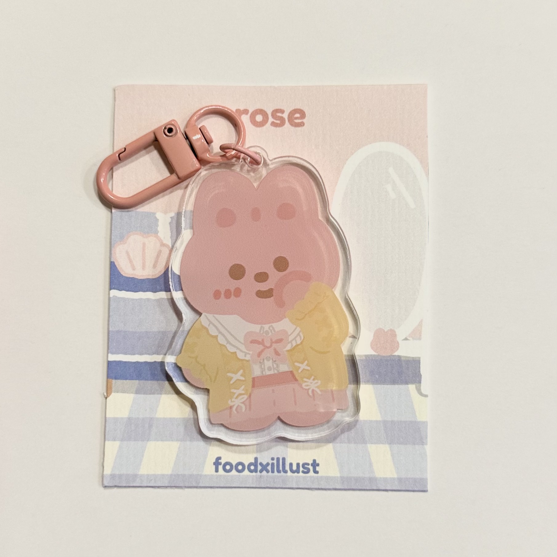 Rose Character Acrylic Keychain