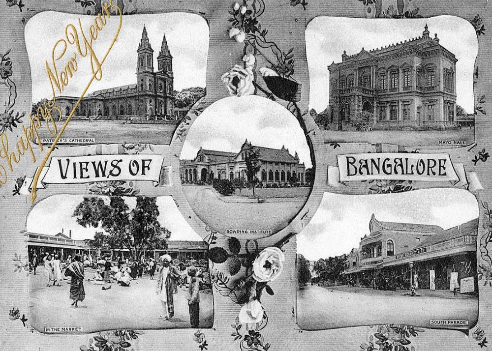 Monochrome Bangalore 1 - set of 10 postcards  HSN 4909