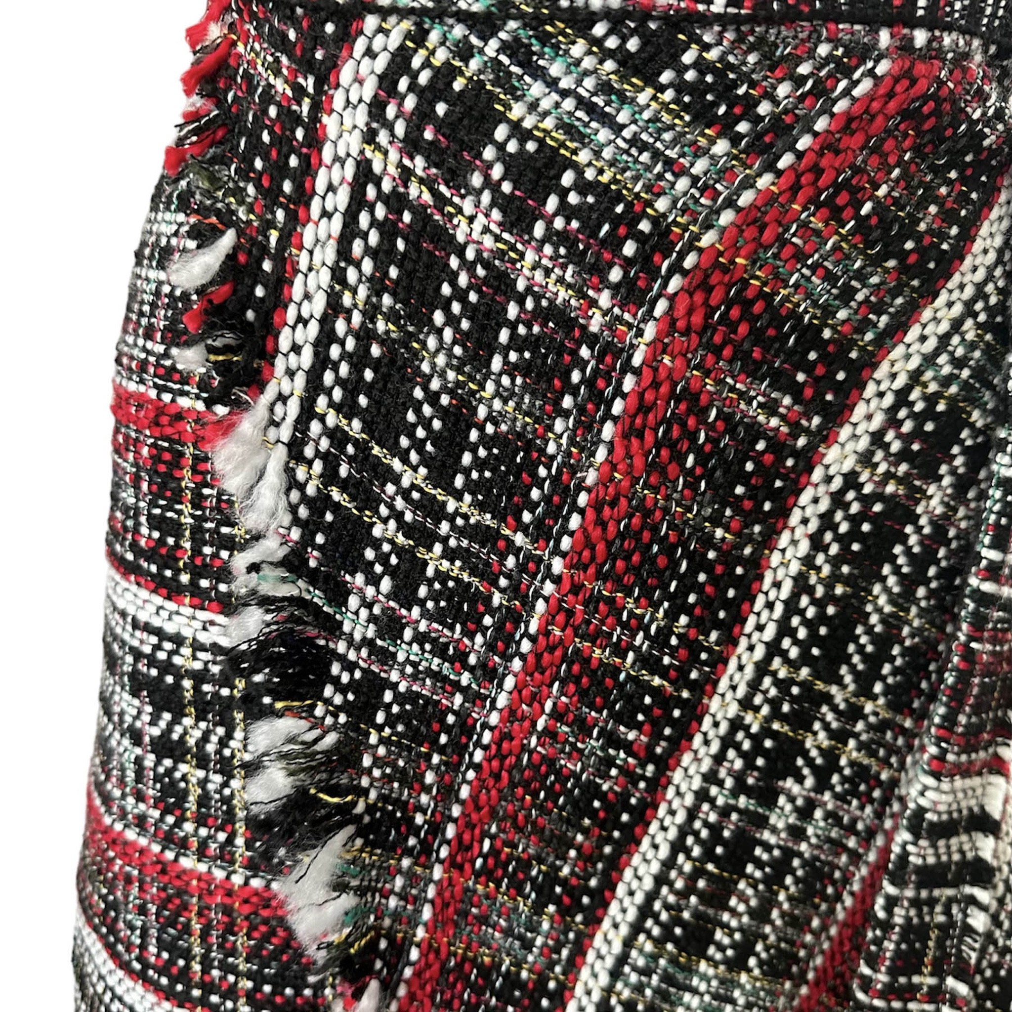 Tweed wrap skirt