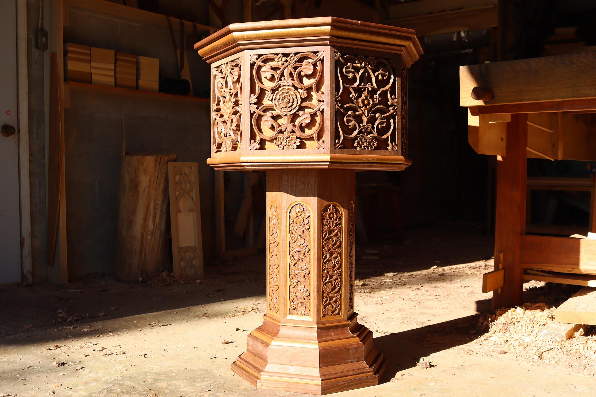 Romanesque Revival Baptismal Font