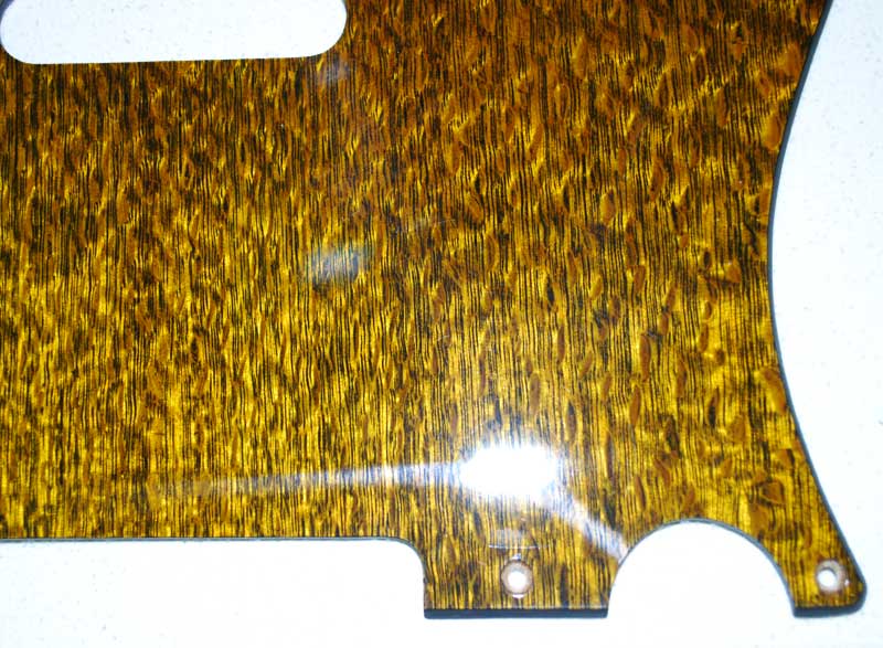 Tele 5 Hole Gold Silky Oak 602