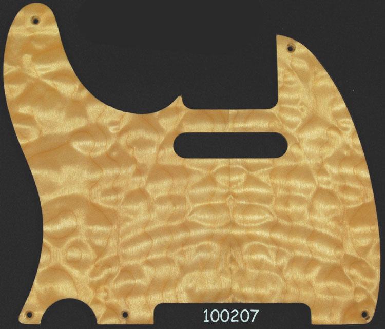 Tele 5 Hole Natural bookmatched Quilt Maple LH 207