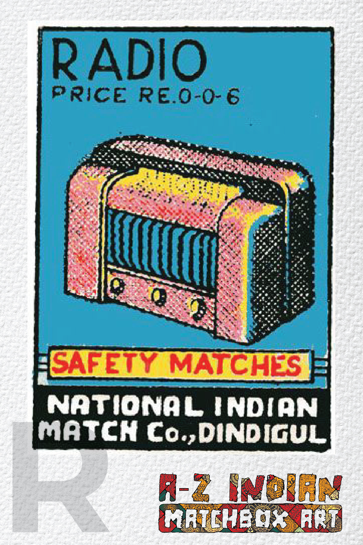INDIAN MATCH ART - A-Z - 27 CARDS FULL SET