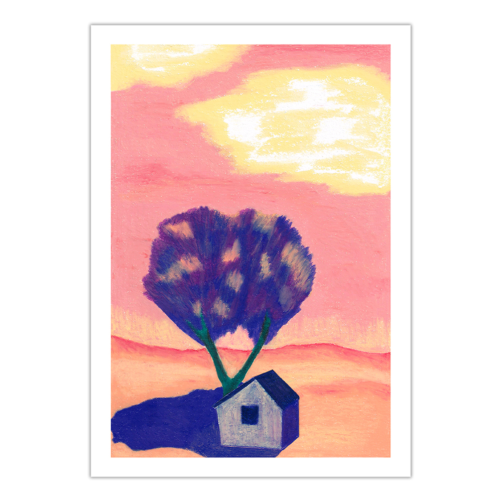 Tiny house in the wild (A4 giclee print)