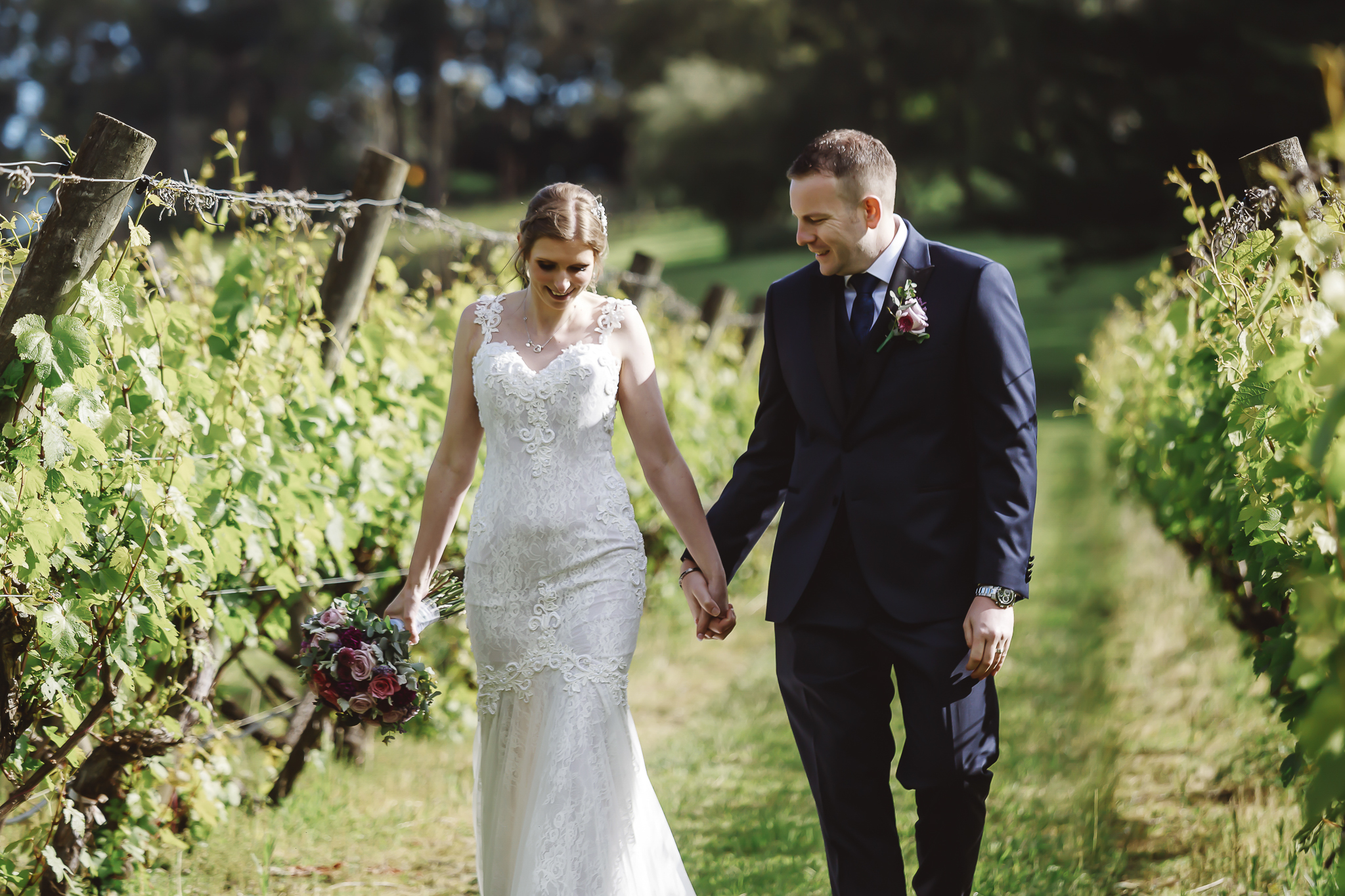 A beautiful, romantic portrait of a bride and groom during a professional wedding photoshoot in Melbourne. A beautiful, romantic portrait of a bride and groom during a professional wedding photoshoot in Melbourne.