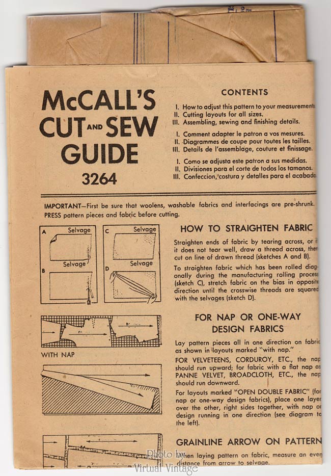 1950s Halter Dress Pattern, McCalls 3264 Rockabilly Dress Vintage Sewing Pattern