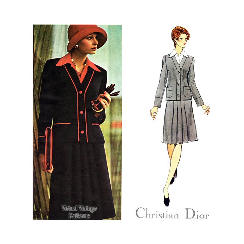 Dior Vogue Paris Original 2941, Womens Suit Pattern, Bust 36, Uncut