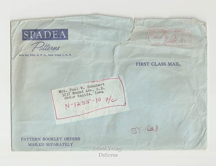 Spadea N-1255 1960s Scalloped Sheath Dress Pattern, Bust 34, by Shannon Rodgers