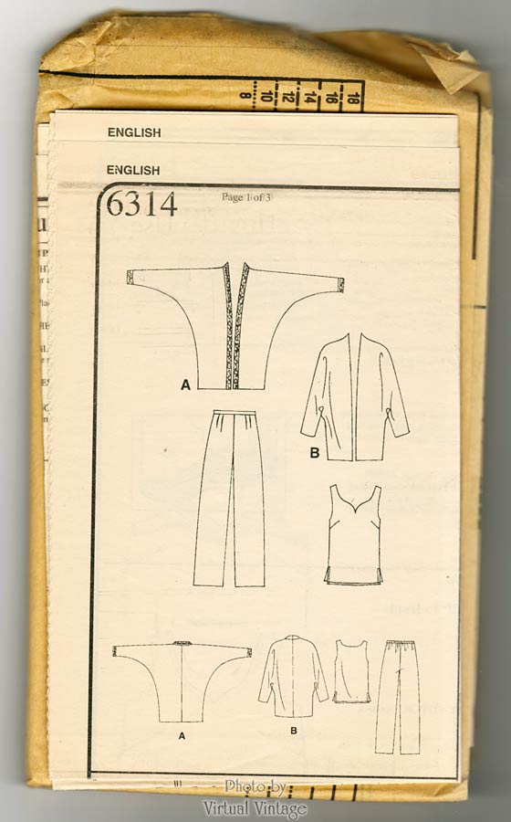 Womens Pant Suit Pattern, New Look 6314, Elegant Evening Wear, Sizes 8 to 18, Uncut