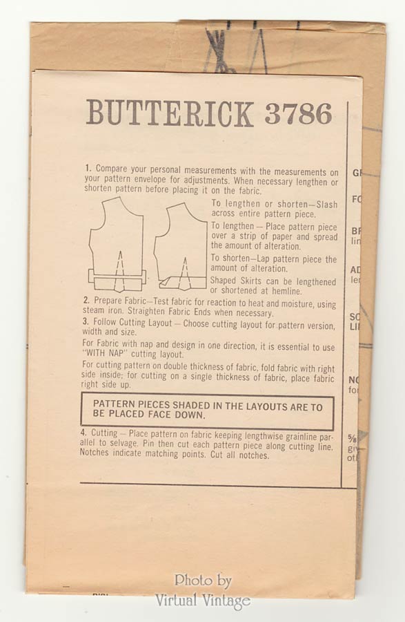 1960s A Line Bow Dress Pattern, Butterick 3786, Easy Sewing Patterns, Bust 34, Uncut