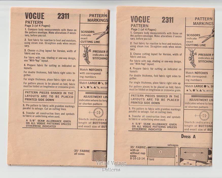 Vogue 2311, Yves Saint Laurent Evening Dress Sewing Pattern