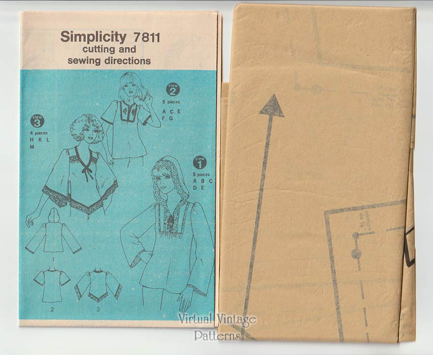 Womens Hooded Top Pattern, Simplicity 7811, Bust 34 UC